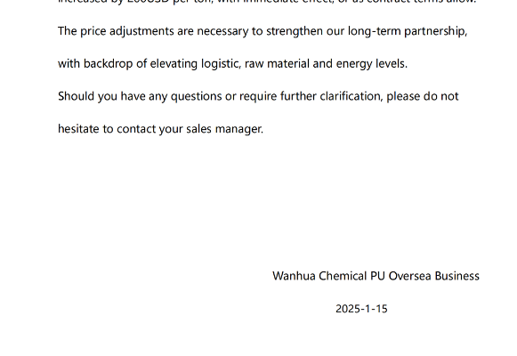 Global Chemical Giants Announce Price Adjustments Amid Cost Pressures