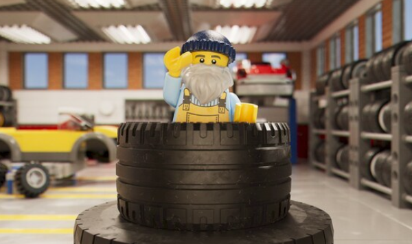 Recycled Fishing Nets and Engine Oil Find New Life in LEGO Tires