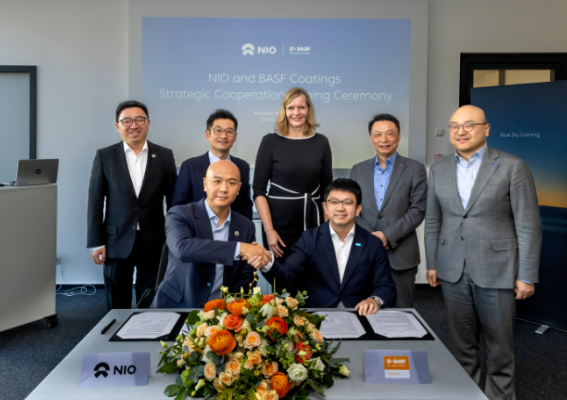 BASF’s Coatings Division Teams Up with NIO for Sustainable Coating Solutions