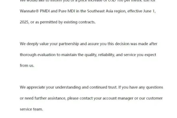 Second Wave of MDI Price Increases Hits Asian Markets